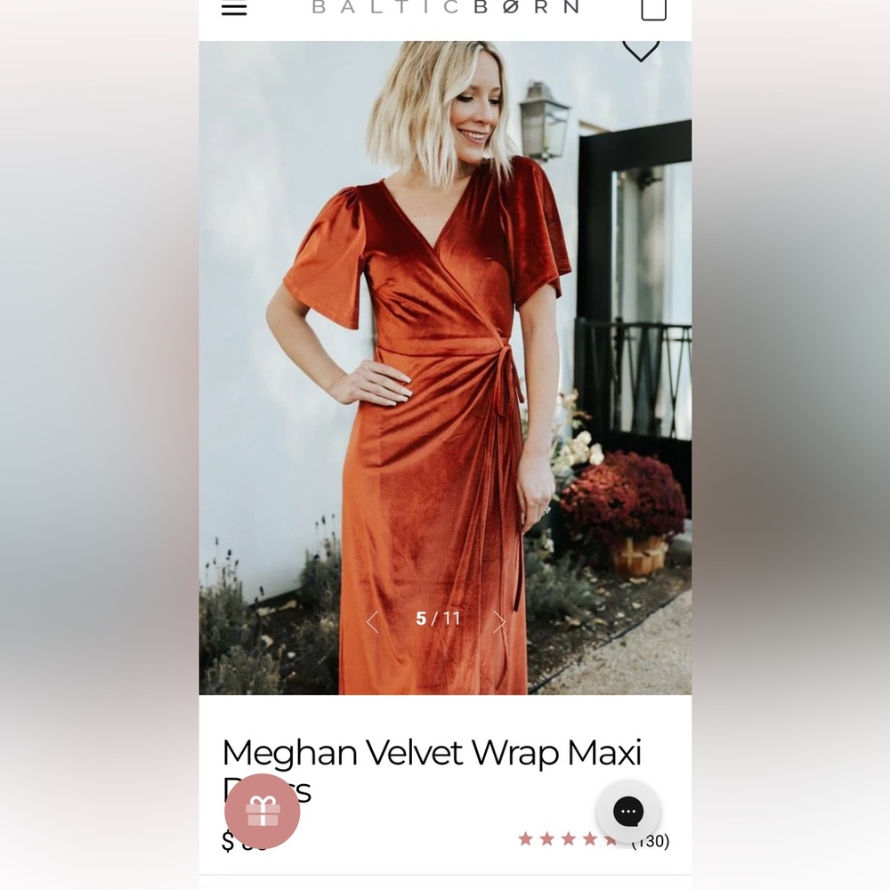 Velvet Wrap Dress